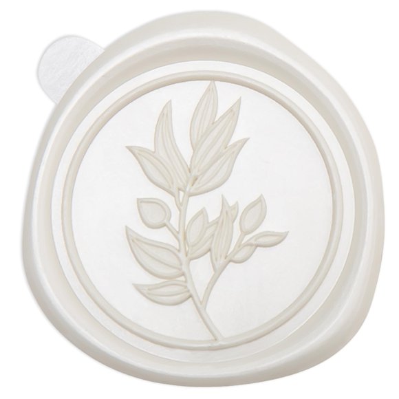 Pegatinas Ponatia Ivory Wax Seal, 50 unidades, autoadhesivas, 3 cm