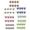 thumbnail image 3 of Kearding 8X Flores artificiales Plantas falsas Ramo de imitación de plástico simulado Interior Exterior Decorativo para la ventana de la Decoración Amarillo, 3 of 6