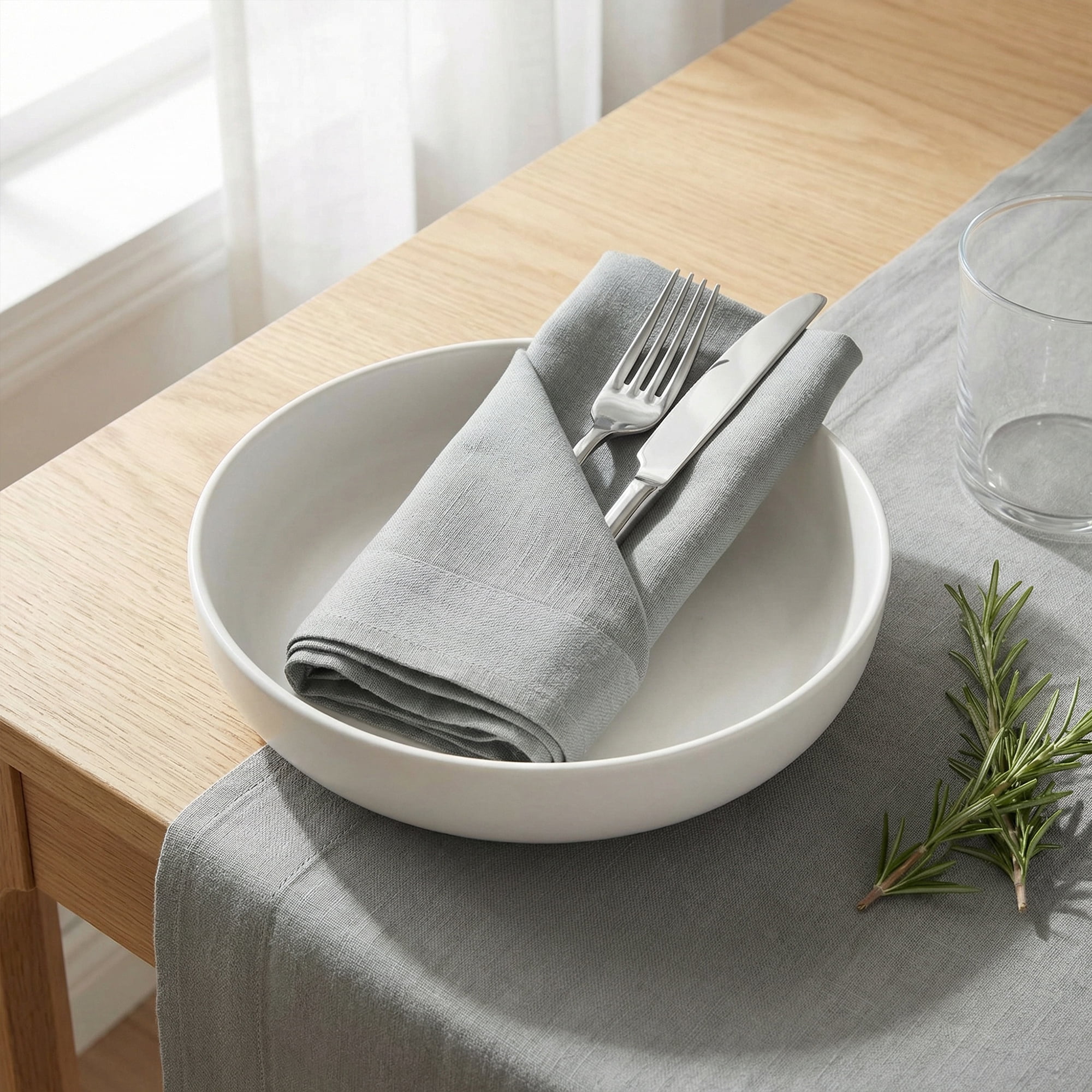 Unique Bargains 12Pcs Cotton Washable Elegant Cloth Napkins Dark Gray 16x16inch