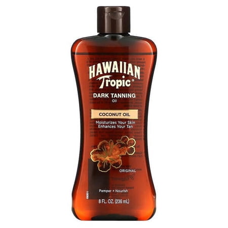 Hawaiian Tropic, Dark Tanning Coconut Oil, Original, 8 fl oz Pack of 4