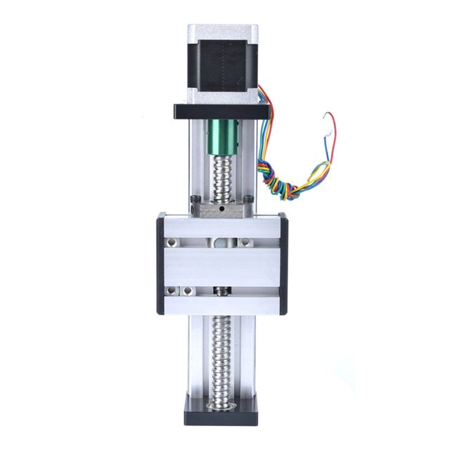 Riel de guía lineal, carrera de 100 mm Eje único CNC Deslizamiento lineal Etapa Tornillo de bola Mesa deslizante Innovación moderna