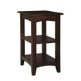 thumbnail image 1 of Alaterre Furniture Shaker Cottage Table d'Appoint avec 2 Tablettes Espresso, 1 of 4