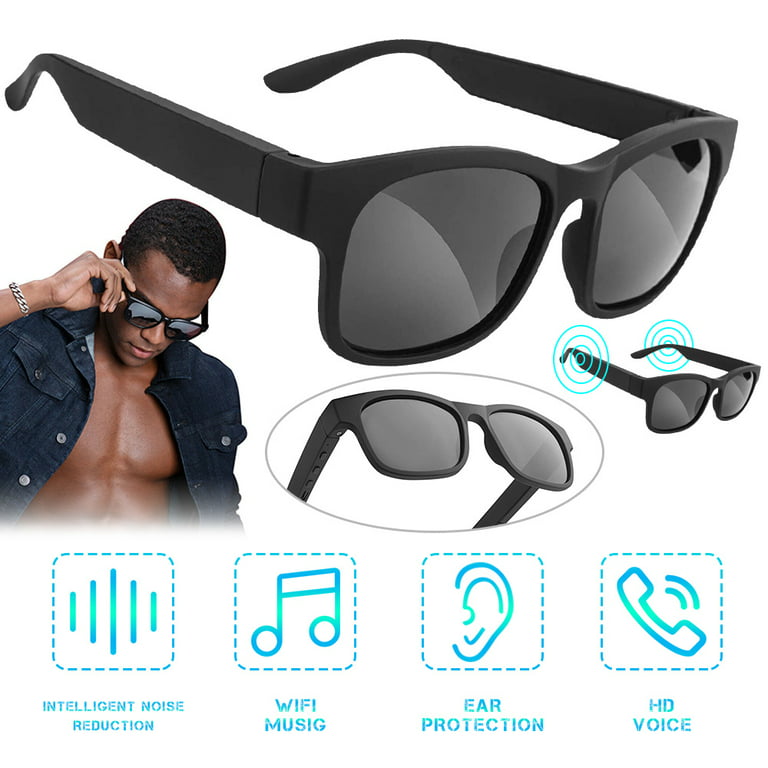Smart Glasses Wireless Bluetooth Sunglasses Open Ear Music&Hands-Free  Calling,for Men&Women,Polarized Lenses