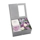 thumbnail image 1 of Caja de regalo con flores de jabón de rosas, caja, jabón con aroma floral de flores artificiales para siempre Violeta, 1 of 9