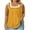 Yellow, variant on Uaswgudfs Women's Plus Size Cotton Peplum Square Neck Blouse Shirred Straps Summer Sleeveless Ruffle Babydoll Tank Going Out Top