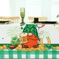 thumbnail image 5 of St. Patrick''s Day Tablecloth, Holiday Irish Clover Rectangle Table Cloth, Washable Shamrock Decorative Table Cover for Party Kitchen Dining Room, Green 60 x 84 Inch, 5 of 5
