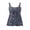 Grey, variant on Plus Size Tankini Top for Women - Floral Print V-Neck Swim Top with Adjustable Straps, Modest Tummy Coverage Swimsuit Top Only