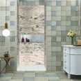 thumbnail image 2 of Transolid Swk483672 Saramar 48" W X 36" D X 72" H Three Panel Shower Wall Kit - Sand Creme, 2 of 7