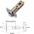 thumbnail image 2 of Pestillo de embutir tubular KAIYANG ajustable 60/70 mm para manijas de puerta de palanca, 2 of 5