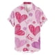 thumbnail image 2 of Camisa hawaiana de moda para hombre, blusa informal con botones para playa, verano, día de San Valentín, estampado 3D, corazón de amor, manga corta, ropa, 2 of 5