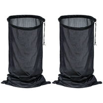 2 Pcs Chipper Shredder Bags, Compatible with Chipper Shredders, Adjustable Drawstring, Loose Bottom, Long-lasting Plastic, Easy Installation for Wood Chips and Leaves