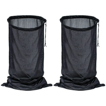 2 Pcs Chipper Shredder Bags, Compatible with Chipper Shredders, Adjustable Drawstring, Loose Bottom, Long-lasting Plastic, Easy Installation for Wood Chips and Leaves