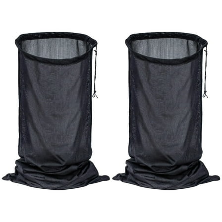 2 Pcs Chipper Shredder Bags, Compatible with Chipper Shredders, Adjustable Drawstring, Loose Bottom, Long-lasting Plastic, Easy Installation for Wood Chips and Leaves