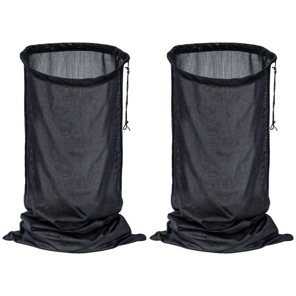 2 Pcs Chipper Shredder Bags, Compatible with Chipper Shredders, Adjustable Drawstring, Loose Bottom, Long-lasting Plastic, Easy Installation for Wood Chips and Leaves