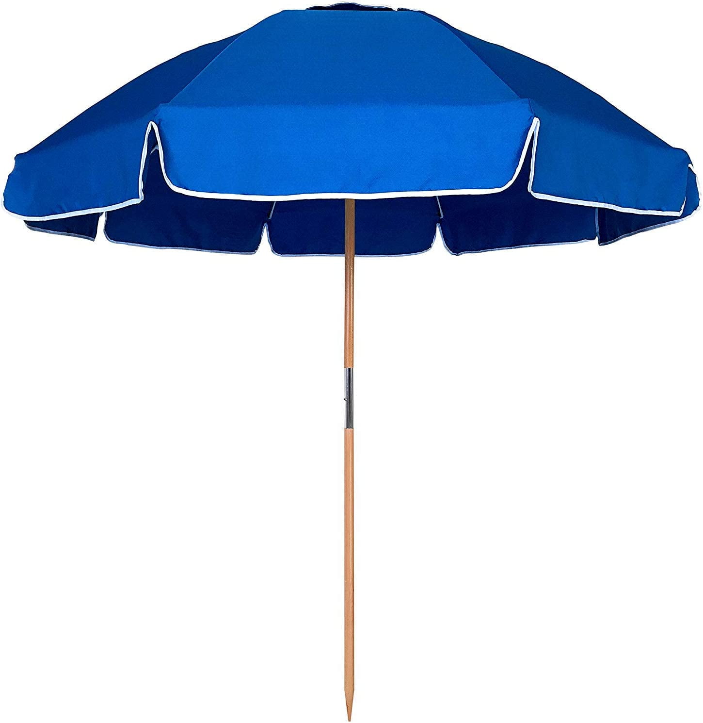 7.5ft Heavy Duty HIGH Wind Beach Umbrella Commercial Grade Patio Beach