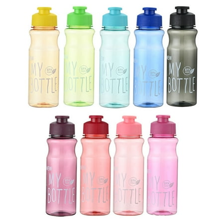 

nbuaila 650ML Outdoor Large-capacity Sports Water Cup Color Transparent PET Cold Water Cup Space Water Bottle Large-capacity Portable Ftness Sports Water Bottle with Lanyard