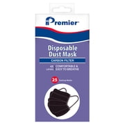 Premier Paint Roller Dust Face Mask 4-Layer Carbon Filter (Black) (25 Pack)