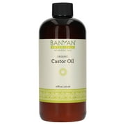 Banyan Botanicals Castor Oil, 16 oz, USDA Organic 100% Pure Ayurvedic Oil for Hair, Skin, Eyelashes