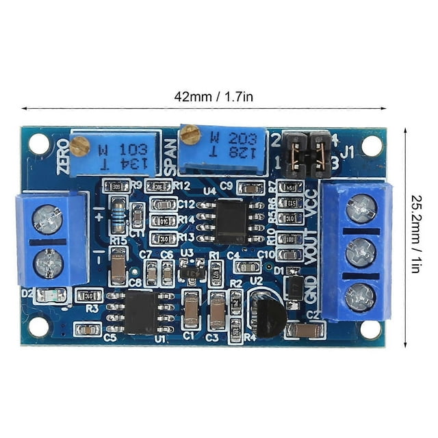 Current to Voltage Converter 0/4-20mA to 0-3.3V/5V/10V Signal Conversion Module Transmitter
