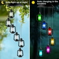 thumbnail image 5 of Solar Lantern Wind Chime, LED Lantern Wind Chime, Color Changing Hanging Lantern Light for Home Party Yard Garden Decoration, 5 of 8