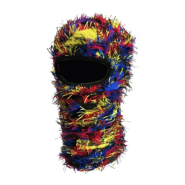 Pasamontañas Zulema Máscara de esquí Pasamontañas de invierno para hombre negro azul amarillo