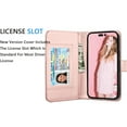 thumbnail image 6 of For iPhone 16 Pro Wallet Case with Credit Card Holder and Strap for Women Men, Tekcoo Detachable Magnetic Phone Case PU Leather Wallet Flip Folio Kickstand Cover for iPhone 16 Pro, Marble, 6 of 8