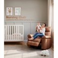 thumbnail image 4 of Grand Fauteuil Inclinable Élargi avec Massage par Vibration et Chauffage, Fauteuil Inclinable Rétro en Cuir PU avec Porte-Gobelet et Poches Latérales, Inclinaison Simple avec Rembourrage en Éponge 1,5 Fois, pour Chambre, Salon, 4 of 9