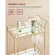 thumbnail image 4 of Carrito de bar VASAGLE Gold ULRC092A62 con 2 estantes con espejo, 4 of 8