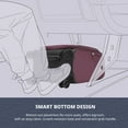 thumbnail image 3 of VERAGE Underseat Carry on Luggage with spinner Wheels & USB Port,Bag for Airlines, Lightweight Suitcase for Men Women, Pilots and Crew ,Grape red (14-Inch Plus), 3 of 6