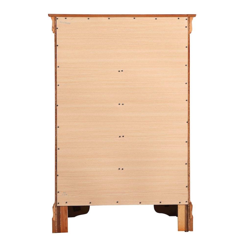 Glory Furniture Louis Phillipe Chest in Oak Color