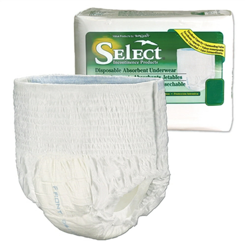 Tranquility Select Disposable Underwear, Adult, LARGE, 2606 Case of