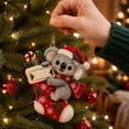 thumbnail image 6 of Clearance! Koala Christmas Stocking Ornaments, Christmas Decorations for Tree, Cute Forest Animal Christmas Decor for Home, 6 of 7