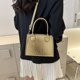 thumbnail image 4 of Bolso tejido simple a la moda, bolso de hombro para mujer de viajero de gran capacidad, tidegolden, 4 of 5