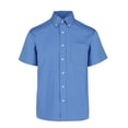 thumbnail image 1 of Camisa de Gabardina Manga Corta para Caballero, Color Azul Francia, Talla Mediana, 50% Algodón y 50% Poliéster. Yazbek C0606, 1 of 3