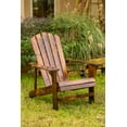 thumbnail image 3 of Leigh Country TX 94056 Adirondack Adult Outdoor Wood Patio Chair -Brown, 3 of 8