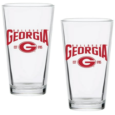 Georgia Bulldogs Two-Pack 16oz. Established Pint Glass Set