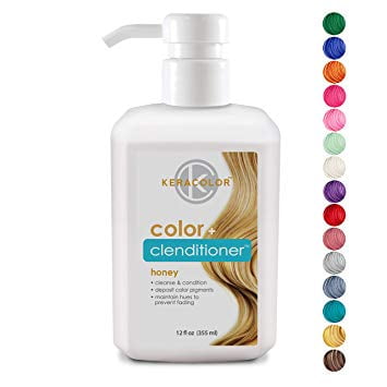 Keracolor Clenditioner Color Depositing Conditioner Colorwash - Cruelty-Free, 100% Vegan, (15 Colors), 12 fl oz