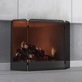 thumbnail image 2 of Fireplace Screen 3 Panel Wrought Iron 48"(L) x 29"(H) Spark Guard Cover(Black), 2 of 5