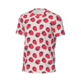 thumbnail image 6 of Wukai Strawberry Print Men's Short-Sleeved Mesh T-Shirt,Quick-Dry Short Sleeve Workout T-Shirt-X-Small, 6 of 8