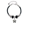 thumbnail image 2 of Delight Jewelry Two-tone Butterfly with Hearts Grandmother Celtic Knot Leather Bead Bracelet, 7"+2" Extender, 2 of 4