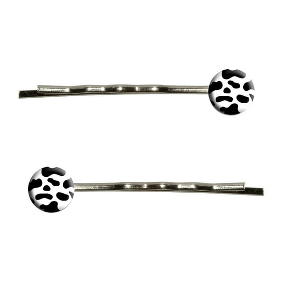 Cow Print Bobby Pin Hair Clips