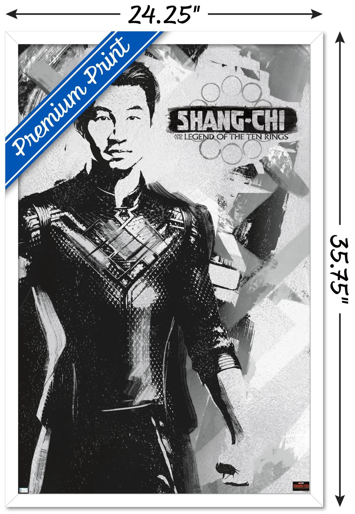 Marvel Shang-Chi and the Legend of the Ten Rings - Shang-Chi Wall Poster, 22.375" x 34", Framed