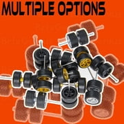 1/64 Wheels Mixed/Random Real Riders Wheels Rims Tires Set for 10 Cars 1/64 Scale (04)