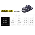 thumbnail image 7 of Men Adjustable Arch Support Slippers, Memory Foam Fuzzy Open Toe Velcro Flat Slides, 7 of 7