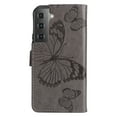 thumbnail image 6 of TECH CIRCLE Galaxy S22 Wallet Case,Butterfly Embossed PU Leather Flip case Cover Stand Feature with Wrist Strap and Card Holder Protective Phone Case for Samsung Galaxy S22 6.1" 2022, Gray, 6 of 11