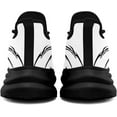 thumbnail image 3 of Coolcustomize Men's Skull Running Shoes Lightweight Breathable Cushion Sports Walking Sneaker Black Cool Workout Gym Training Tennis Shoes, 3 of 7