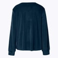 thumbnail image 4 of RUTAYY Women's Shirts V-Neck Shiny Sequin Long Sleeve Loose Soft Comfortable Blouse Holiday Versatile Tops, 4 of 4