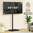thumbnail image 4 of Universal Floor TV Stand with Swivel Mount for 32"-55" TVs up to 88 lbs, Height adjustable, 4 of 7