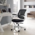 thumbnail image 3 of Chaise de Bureau Blanche Simple Relax avec Dossier Rabattable, 3 of 5