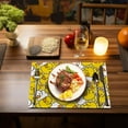 thumbnail image 5 of Placemats Set of 6,Cute Duck Linen Place Mats Modern Washable Table Placemats 12"x18" Heat Resistant Table Mats for Dining Kitchen Party Holiday Decoration, 5 of 6